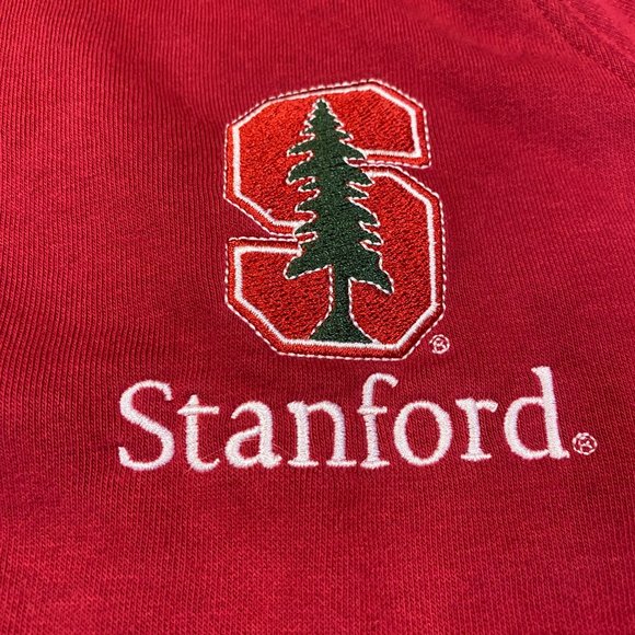 Jansport Stanford University 1/4 Zip Pullover Sweatshirt Cardinal Relaxed XL - Picture 4 of 6